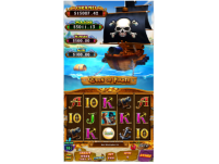 Vertical Slot  Queen of Pirate Game board