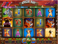 African Hunt double monitor slot game 