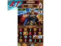Vertical Slot God of war Thor casino game board